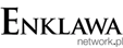 Logo portalu Enklawa, prosty czarny napis Enklawa network.pl